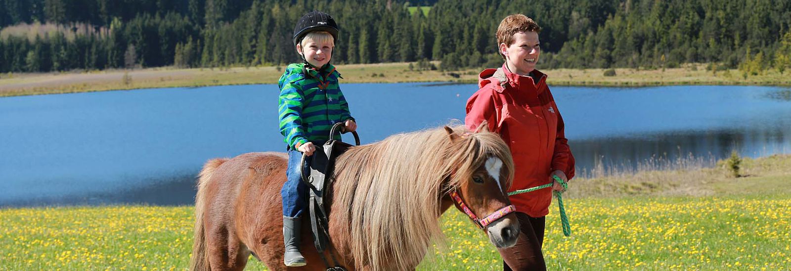 Ponyreiten auf dem Ferienhof Mayr